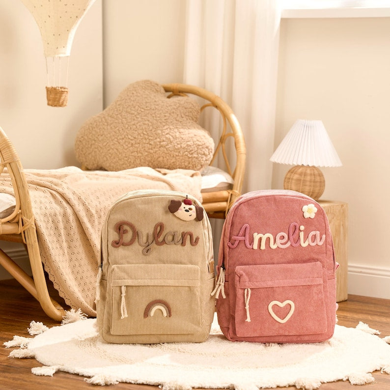 Custom Name Backpack Personalized School Bag First Day of School Daycare Gift for Kids or Toddlers