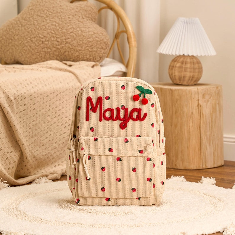 Personalized Kids Backpack Custom Name School Bag Back to School Gift for Toddlers or Children