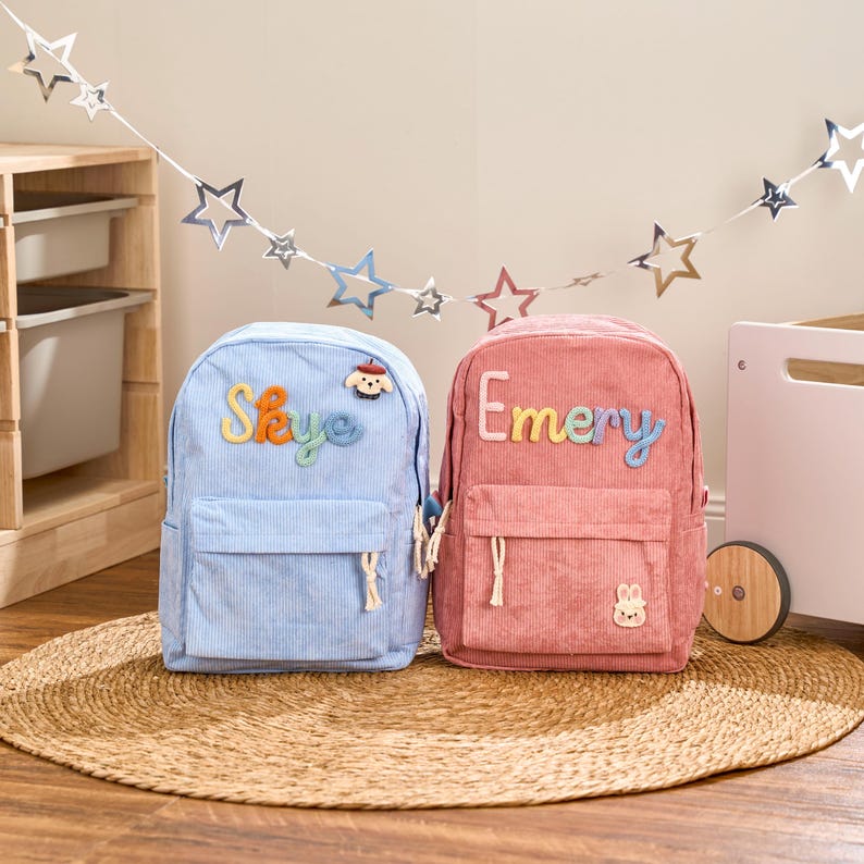 Personalized Backpack Custom School Bag Back to School Gift for Kids or Toddlers