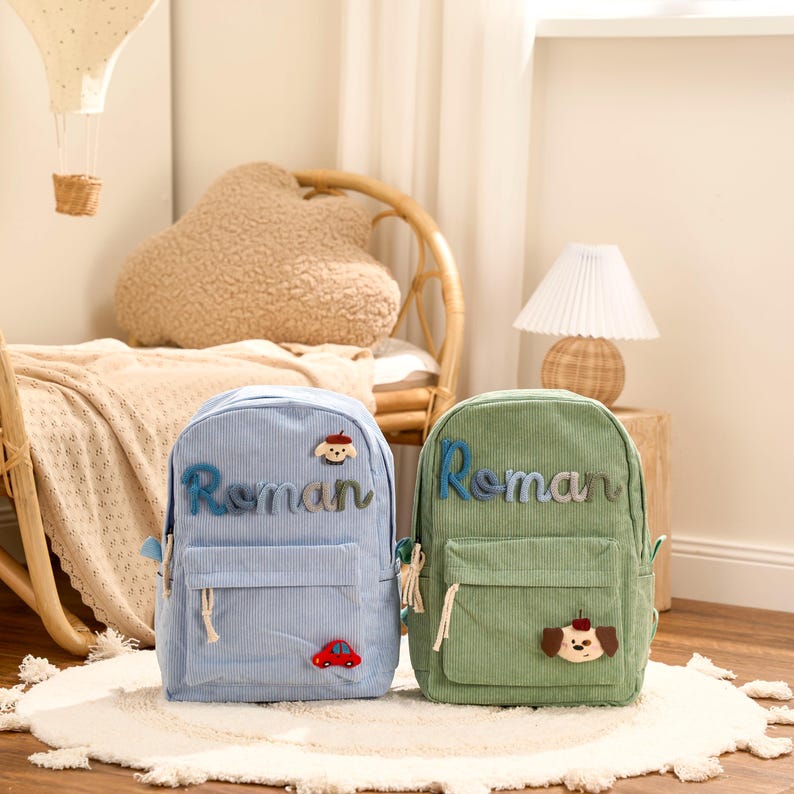 Personalized School Backpack Custom Name Back to School Gift for Kids or Toddlers