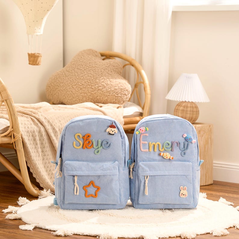 Personalized Kids Backpack Custom Name School Bag First Day of School Daycare Gift for Toddlers or Children