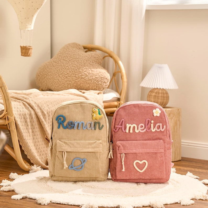 Custom Name Backpack Personalized School Bag First Day of School Daycare Gift for Kids or Toddlers