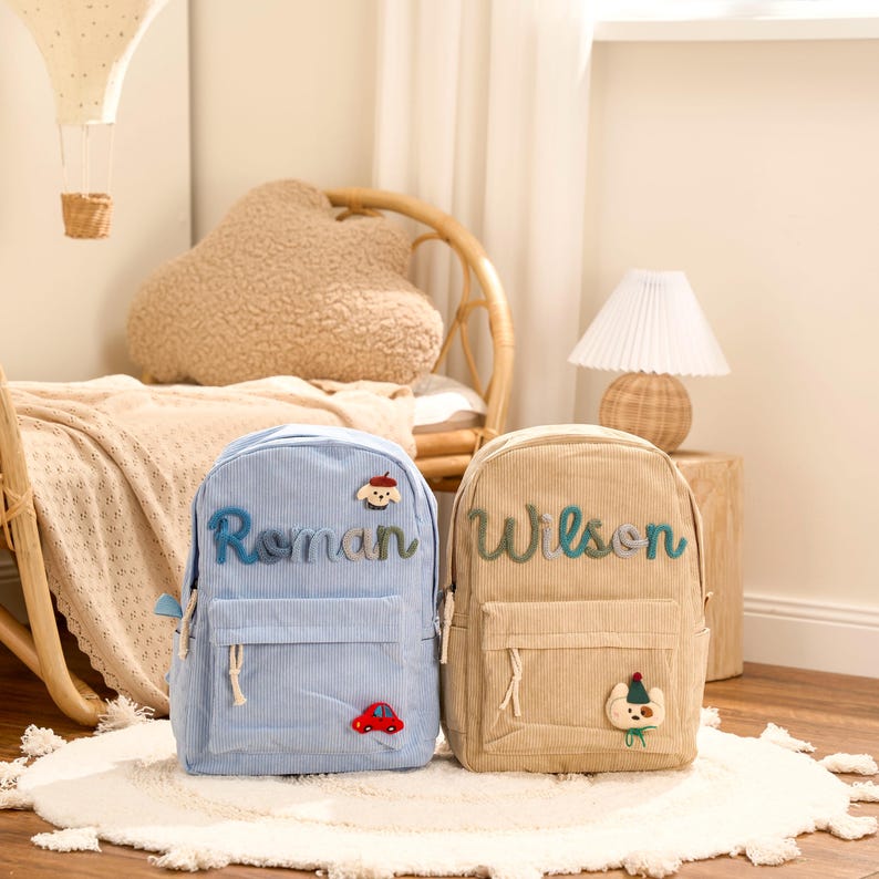 Custom Name Backpack Personalized Back to School Bag Daycare Gift for Kids or Toddlers
