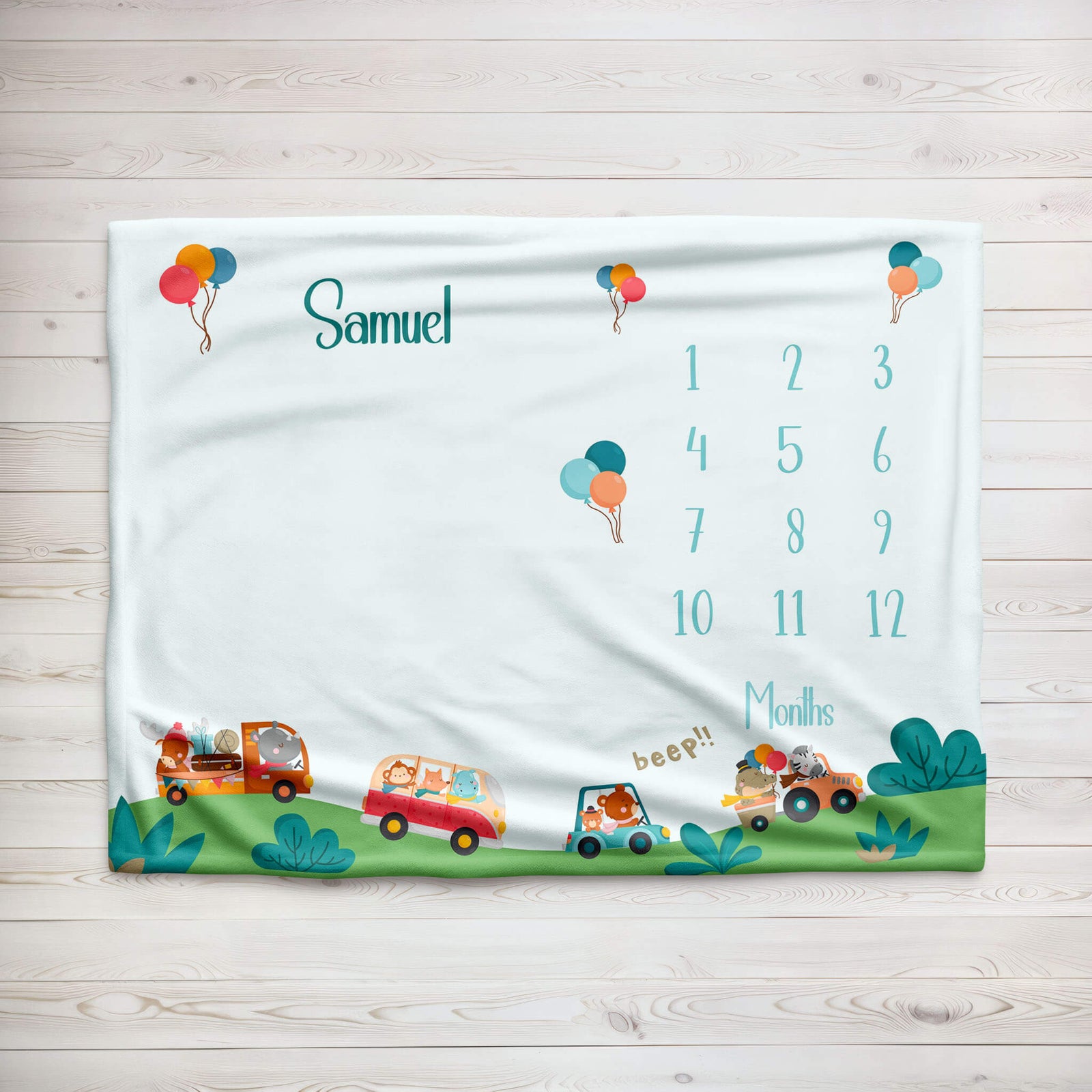 Baby Milestone Blanket With Name | Funny Trip