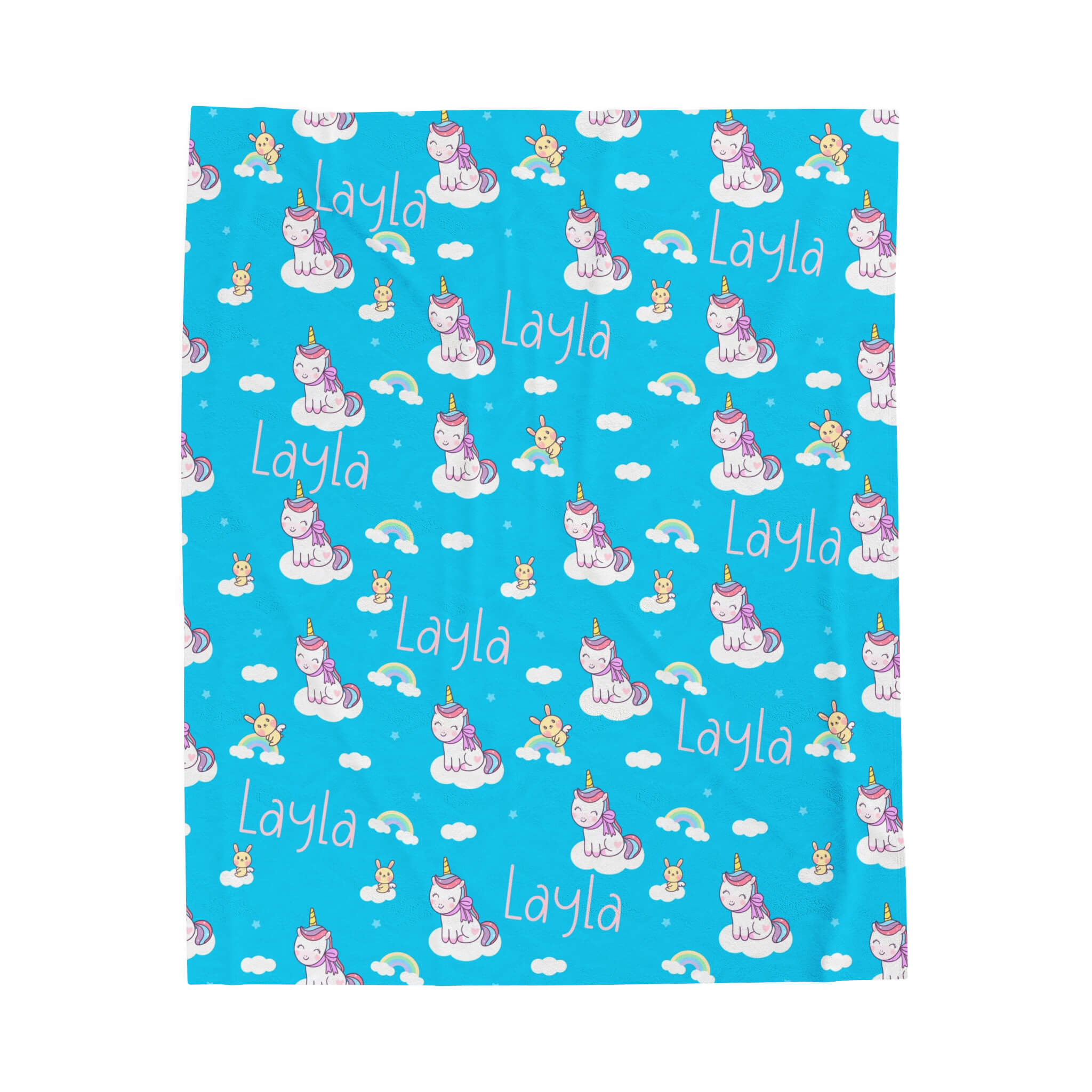 Personalized Baby Blanket - Cloud Unicorn