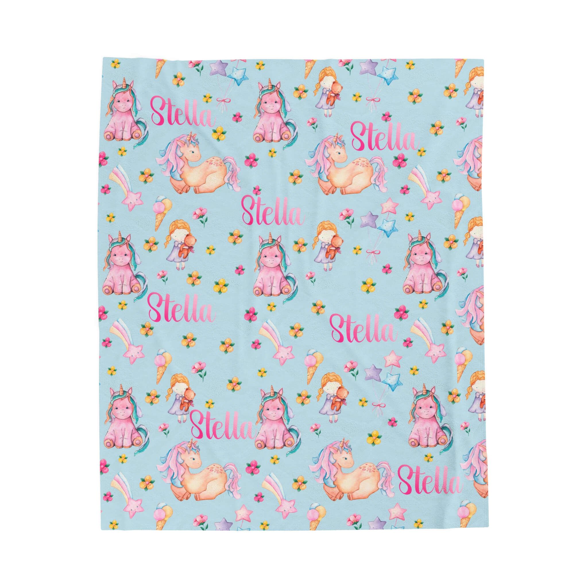 Personalized Baby Blanket - Little Unicorn